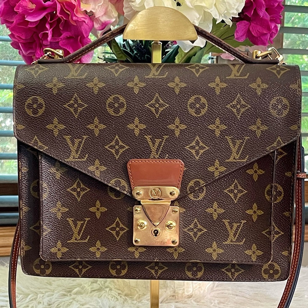 Authentic LOUIS VUITTON Monogram Monceau Bag - Picture 16 of 16